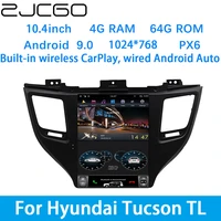 zjcgo car multimedia player stereo gps dvd radio navigation android screen system for hyundai tucson tl 2015 2016 2017 2018