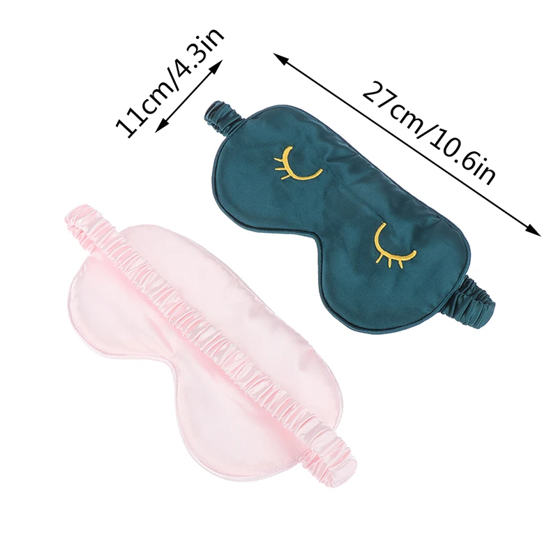 

1PCS Adjustable Imitated Silk Sleeping Eye Masks With Bag Shading Patch Cover Blindfold Eyepatch Travel Relax Eye Care Tools