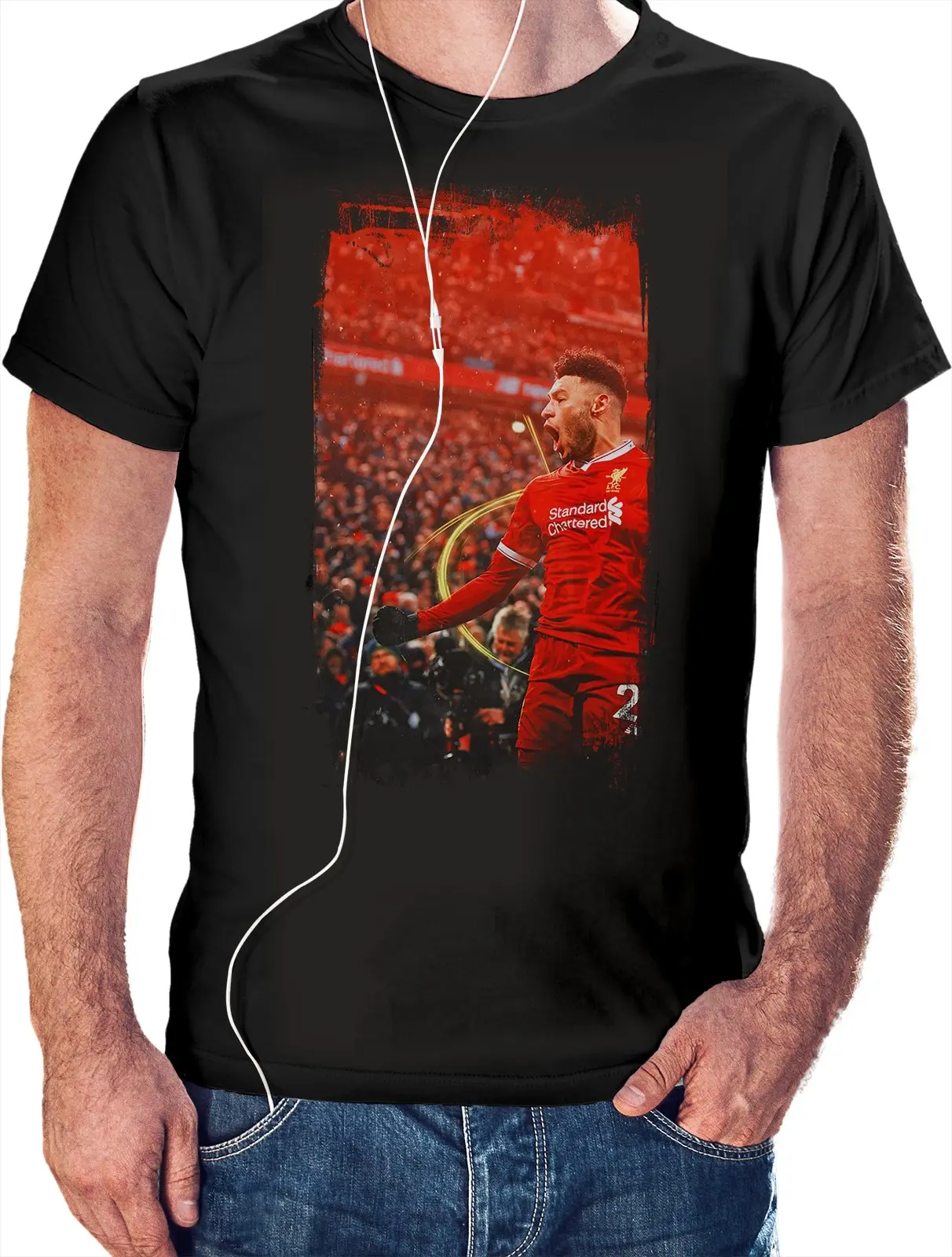 Футболка мужская Ливерпуль (Liverpool футбол Джордан Хендерсон Мохаммед Салах) - 5460 |