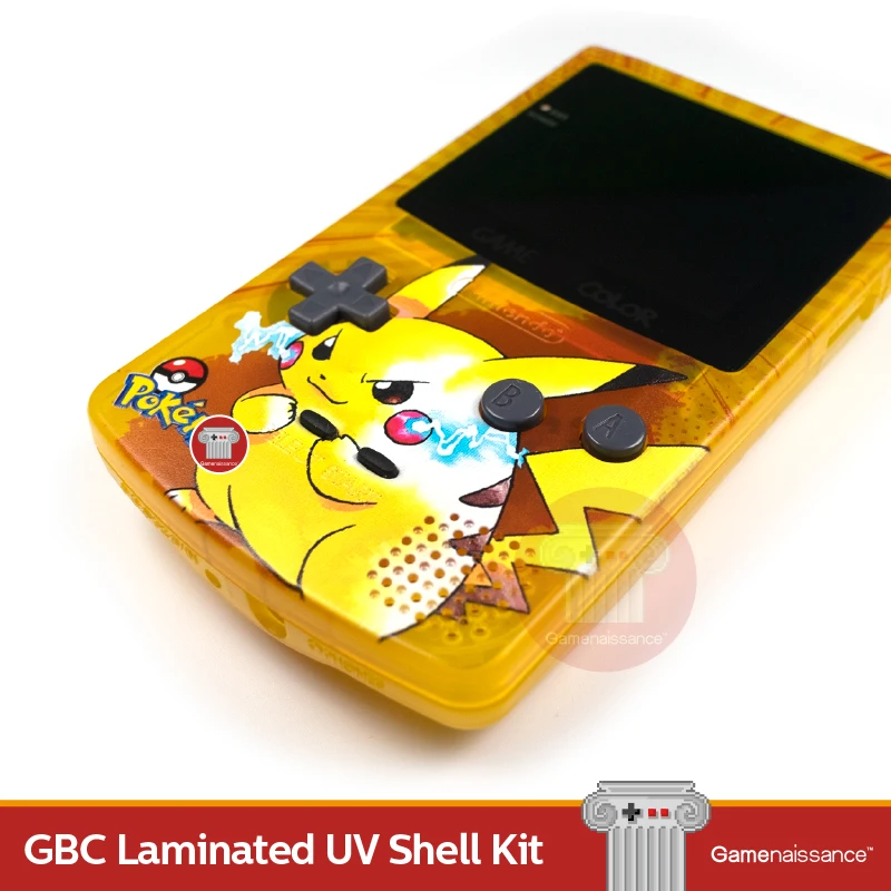 GBC ламинированный ЖК-дисплей UV Shell Kit Game Boy цветной пользовательский корпус с