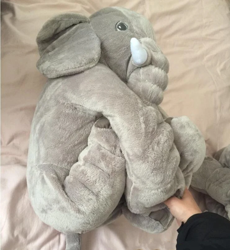 

40-60CM Fashionable Home Furnishing Elephant Toy Pillow Cute Stuffed Elephant Toy Figurine Birthday Gift for Children