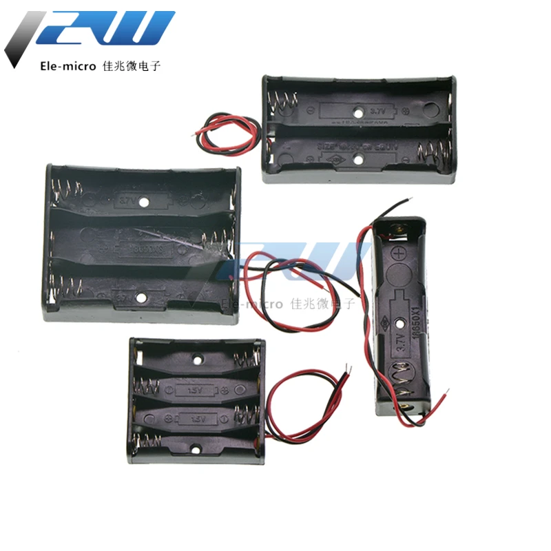 Battery box No. 5 7 and 18650 with switch cover battery holder 1 section 2 3/4/5/6/8 9V | Обустройство дома