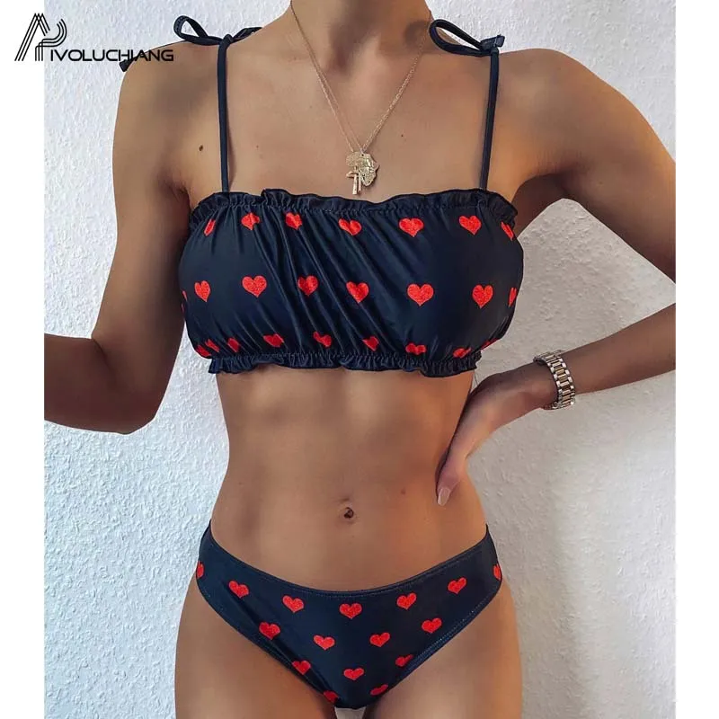 2020 сексуальные женские купальники с принтом Love короткие Leeve купальник пуш-ап