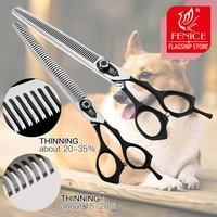 fenice high quality professional 77 5 inch pet grooming scissors for dogs thinning shears scissors