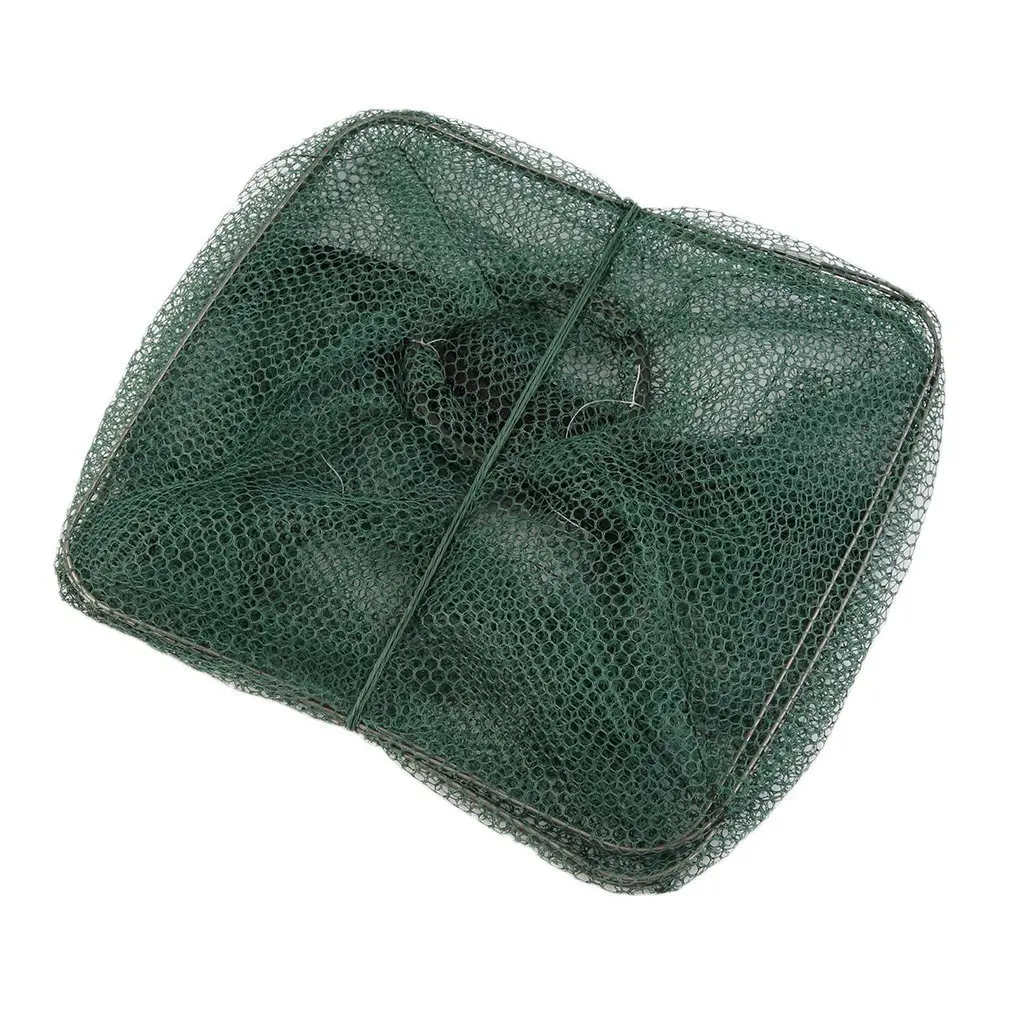 Складная Рыболовная Ловушка для крабов креветок ловушка рыбалки литая сетчатая