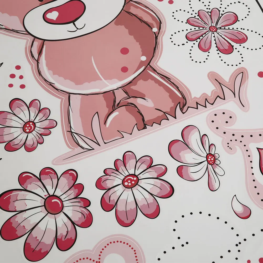 1 шт. мультяшная Наклейка на стену ПВХ черная наклейка s медведь художественный