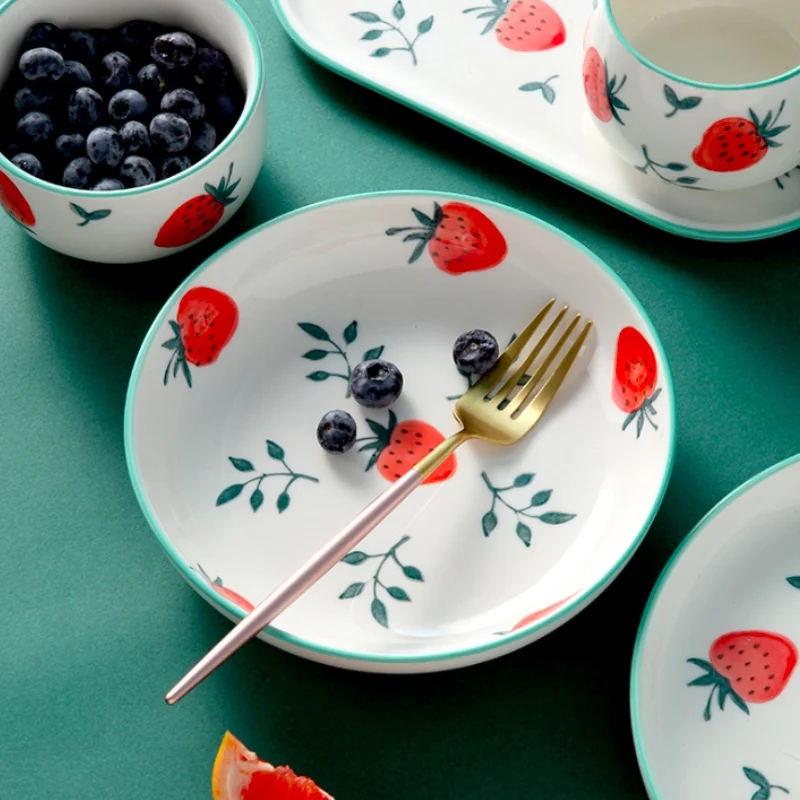 Набор керамических кухонных тарелок комплект посуды приборы для приготовления