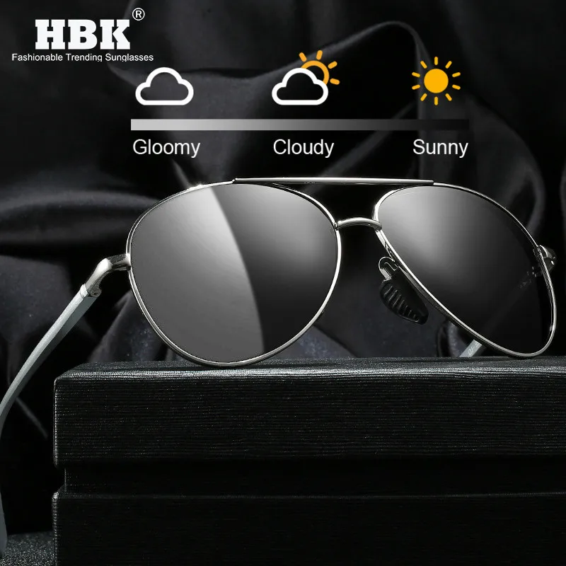 Солнцезащитные очки HBK Driver меняющие цвет мужские и женские фотохромные