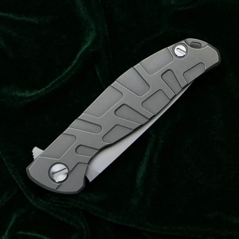 Складной нож Green thorn F95 Flipper карманный кухонный инструмент с титановой рукояткой
