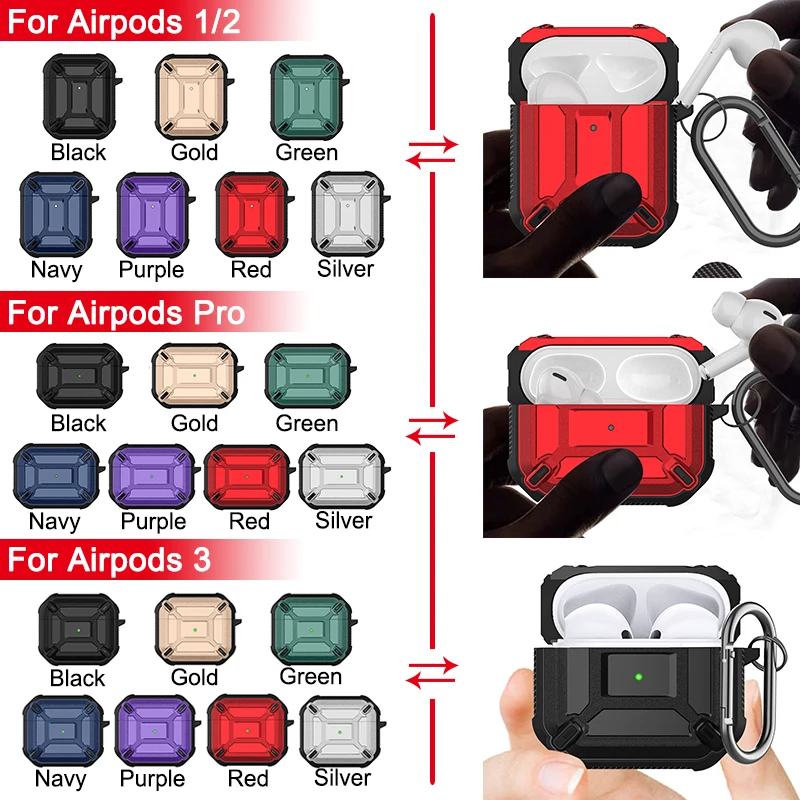 Защитный чехол для Air pods pro из ТПУ с защитой от падения Apple AirPods 3 2 аксессуары