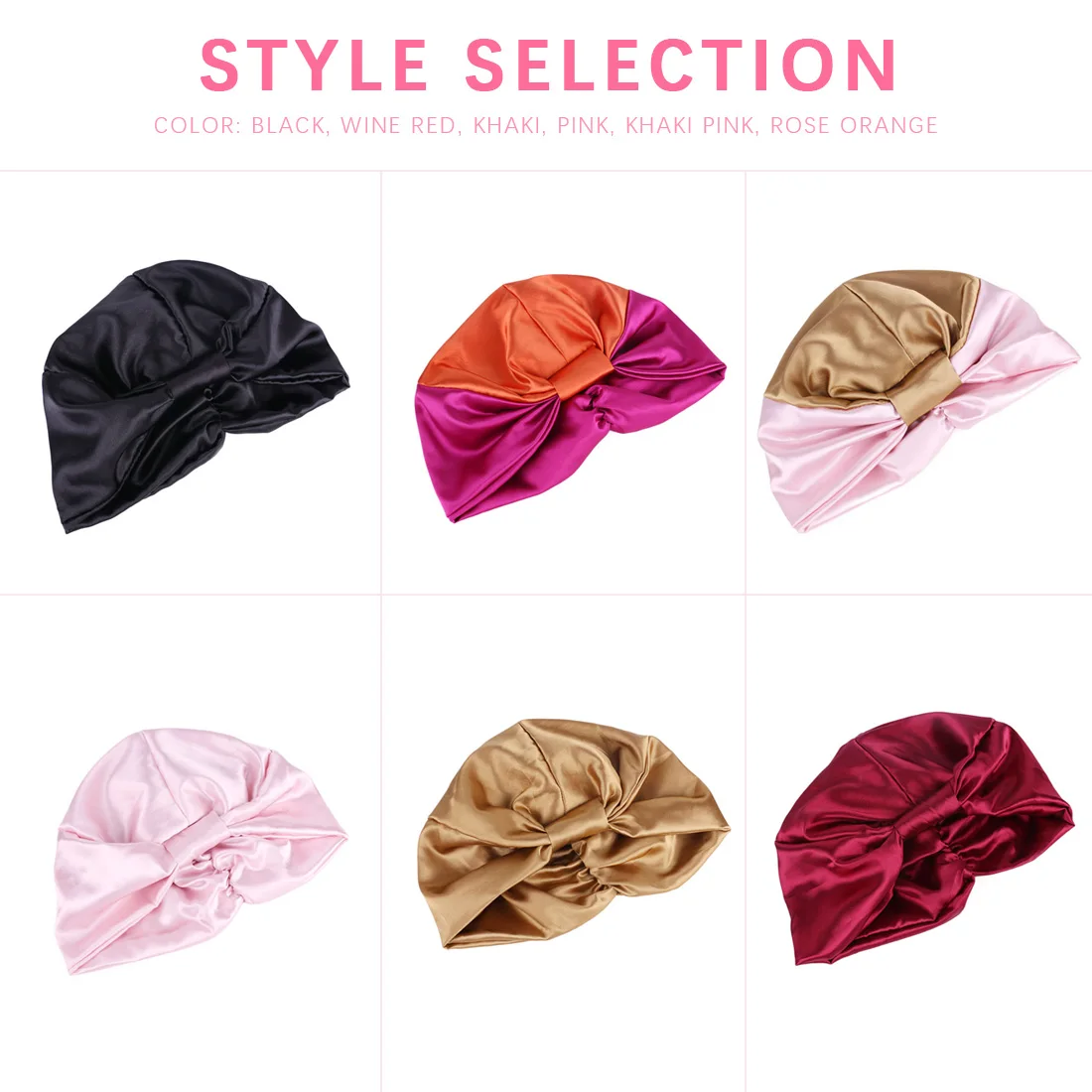 Атласный кружевной колпак для сна ночной колпачок ухода за волосами атласный