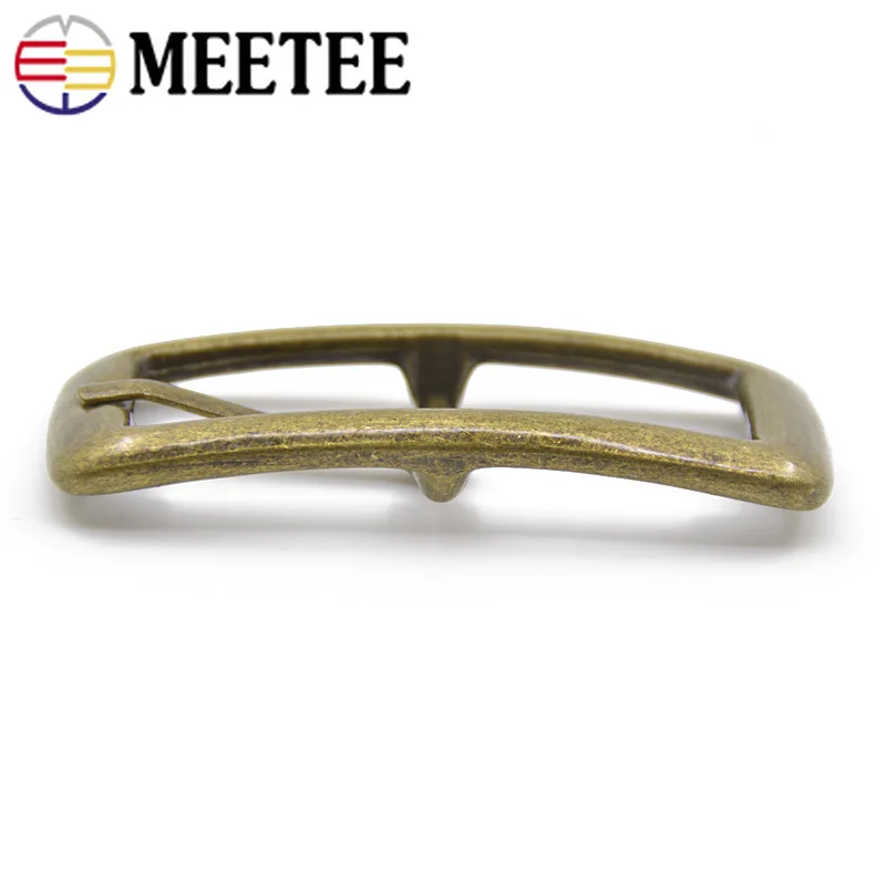 

Meetee 2/4pcs 15mm Metal Belt Buckles High Quality Pin Clasp For Coat Jeans Waist Band Replacement Head DIY Hardware Accessories