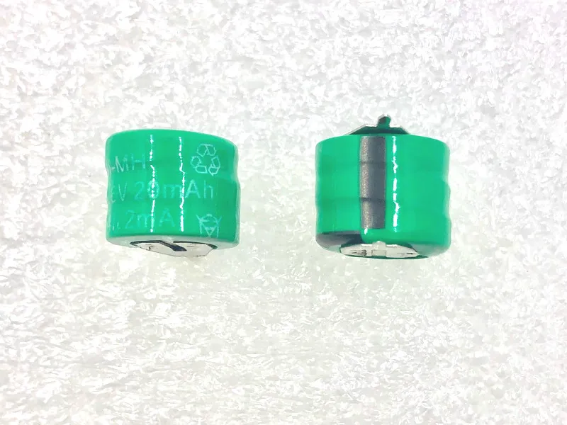 2 шт Ni-MH аккумулятор 3,6 V 20mAh 11X12mm аккумуляторная батарея