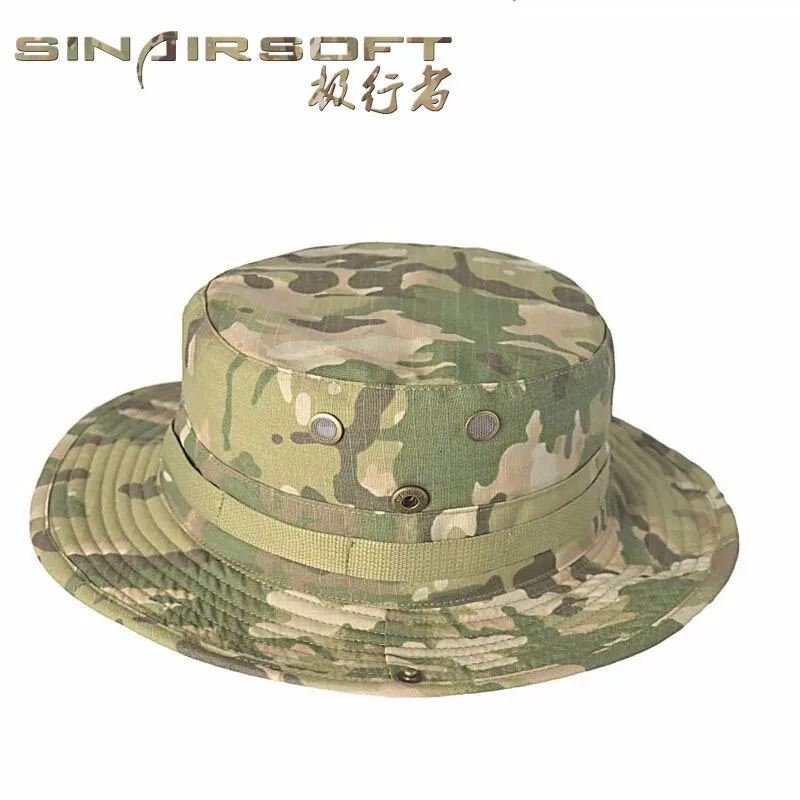 SINAIRSOFT Тактические страйкбол Снайпер камуфляж Boonie шапки Непальские кепки Militares армии мужские американские военные аксессуары Пешие прогулки