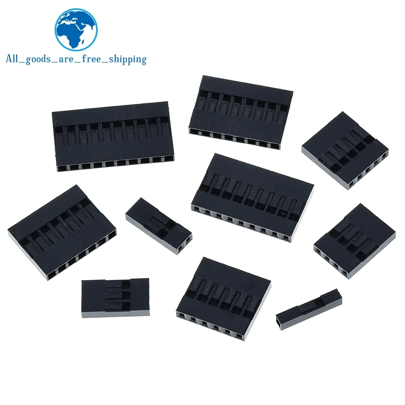 TZT 50 шт. горячая Распродажа Dupont пластиковый корпус 2 54 мм Однорядный разъем