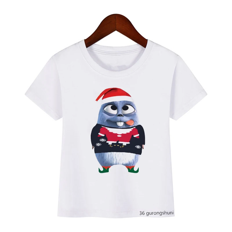 Kids tshirt funny t-shirt boys sunlight Grizzy bear animal print t shirt boys t shirt Christmas lemmings tshirt camisetas tops