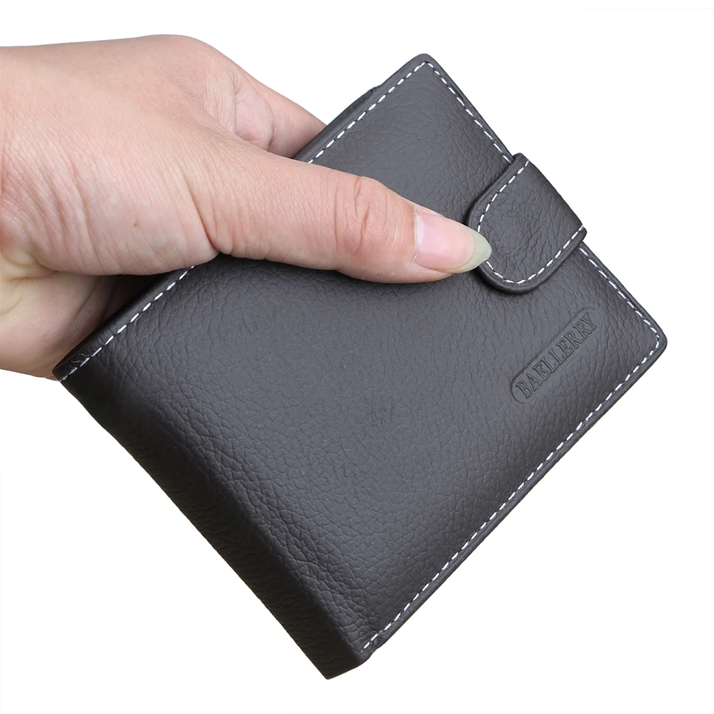 Мужской кожаный кошелек на молнии|Мужские кошельки| |