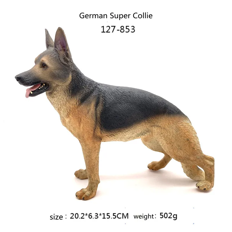 

Simulation Solid Animal Model German Shepherd Dog Hand-made Pet Dog Children's Toy Decoration Small Ornaments Birthday Gift