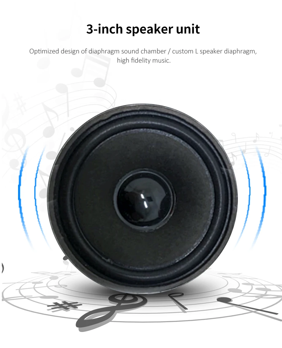 OUPUSHI B3 Умный домашний Мини Настенный усилитель Bluetooth FM усилитель мощности с встроенными динамиками фоновый музыкальный контроллер