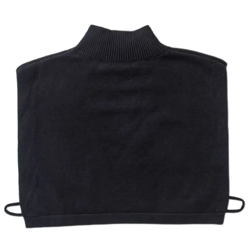 Женский зимний свитер декоративный ложный воротник трикотажная водолазка в