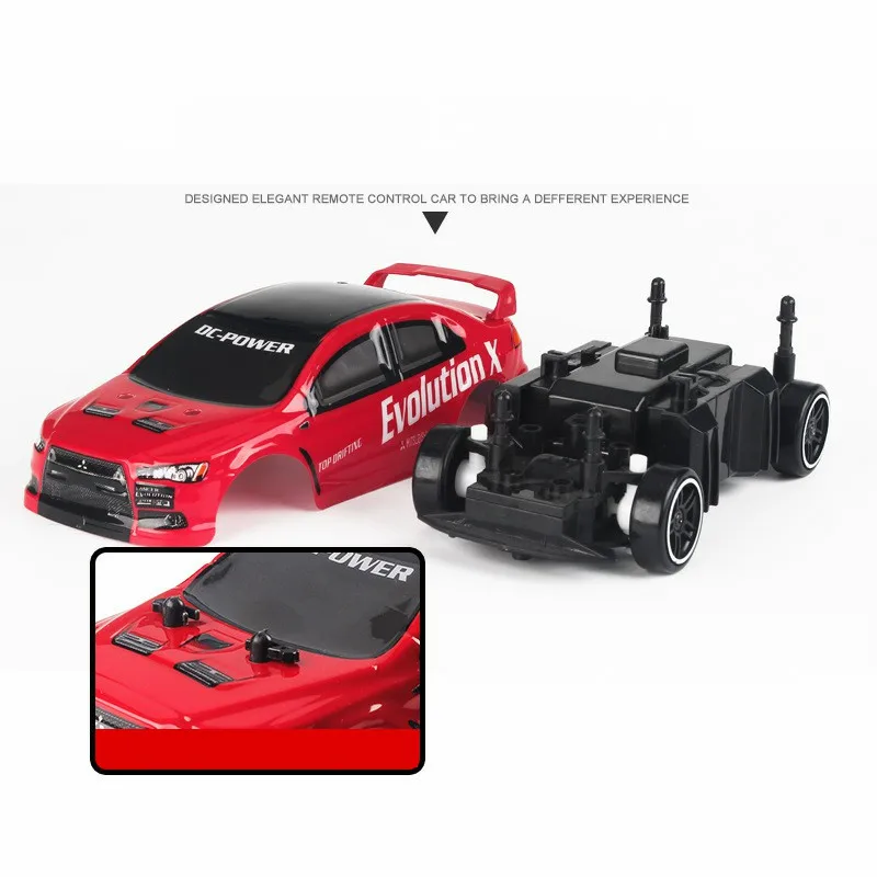 Тепло 2,4 г Rc автомобиль дрейф скорость автомобиль Эволюция 4 канала дистанционного управления гоночный автомобиль 30 км/ч высокая скорость четырехколесный привод дрейф гоночный