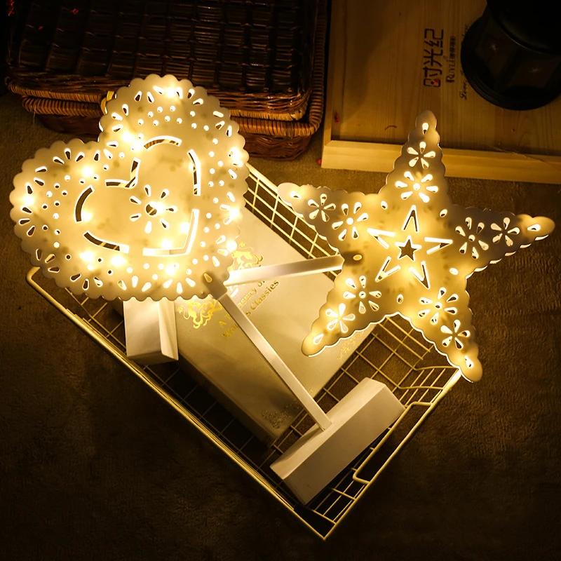 Светодиодный светильник в рождественском стиле ночник для спальни внутренняя