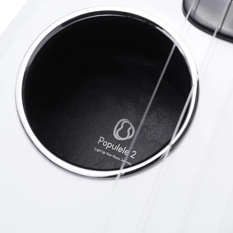 Новый Populele 2 LED приложение управления USB Смарт Гавайские гитары 4 струны 23 дюймов