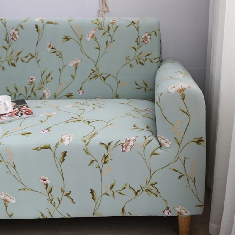 Elastic Sofa Set Furniture Protective Cover Printing Fashion Fabric 1 2 Pillowcase | Дом и сад