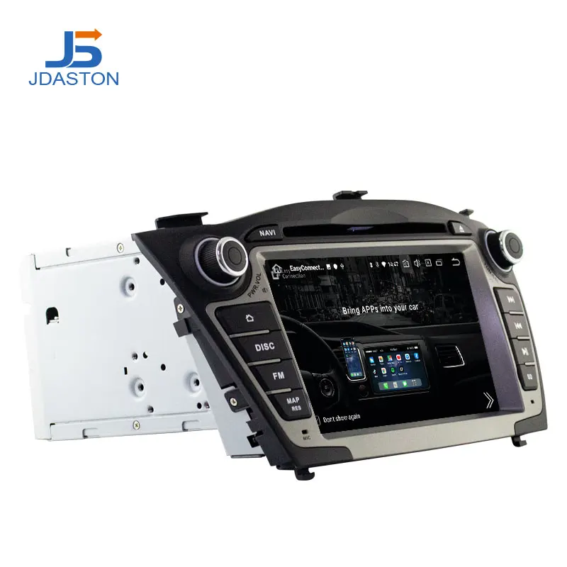 Автомобильный DVD-плеер JDASTON Android 10 для Hyundai IX35 TUCSON 2009-2013 мультимедийный плеер с