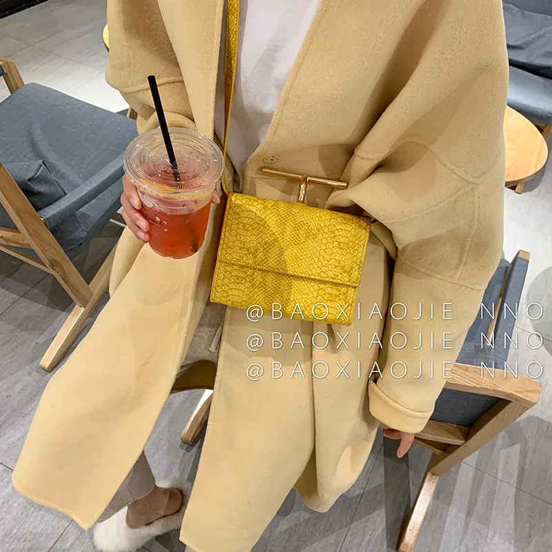 Змеиная квадратная сумка на плечо спа из искусственной кожи Модные женские сумки