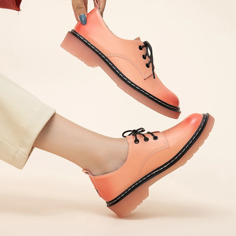 Туфли дерби OULYYYOGO женские модные туфли на плоской подошве круглый носок низкий