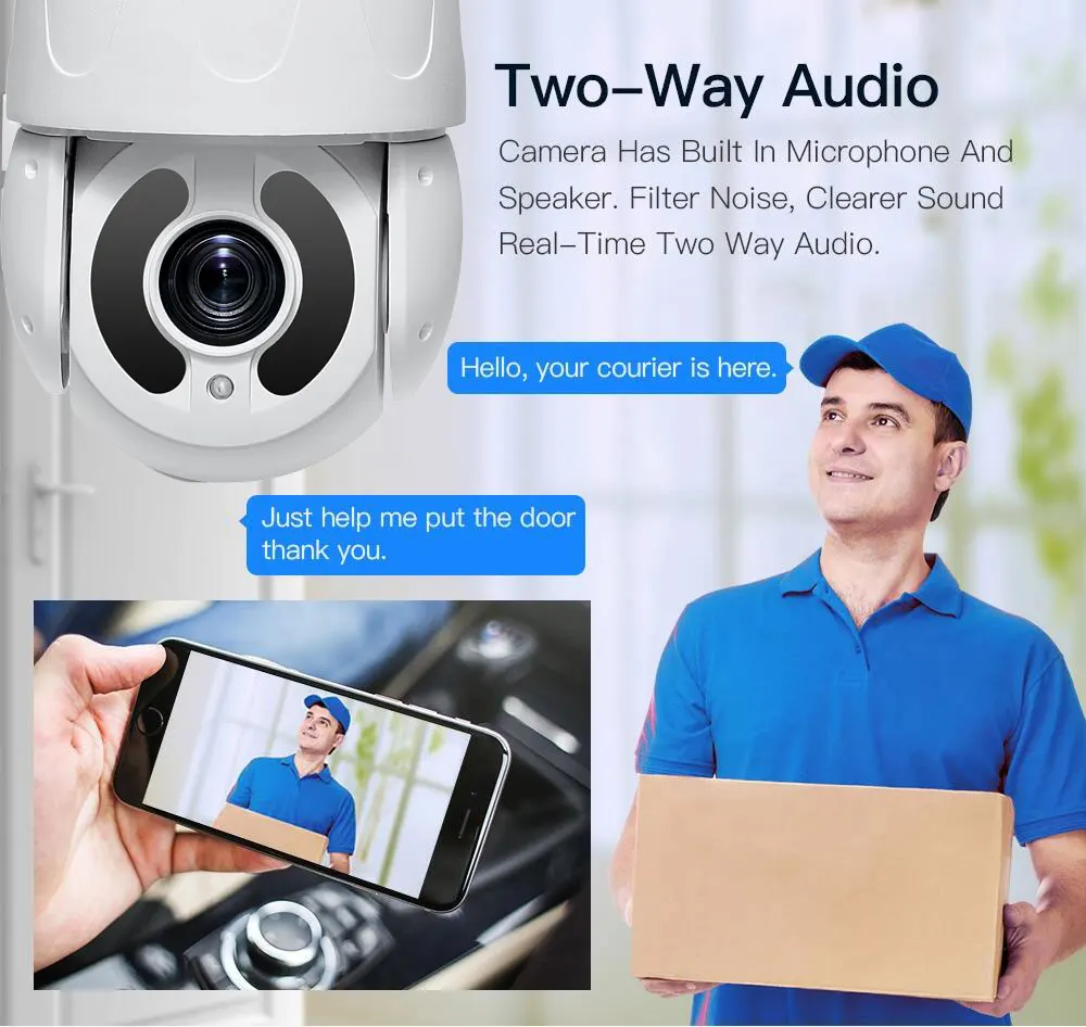 4G Wifi PTZ IP Камера металлический 5MP 30X зум двухстороннее аудио AI автоматическое