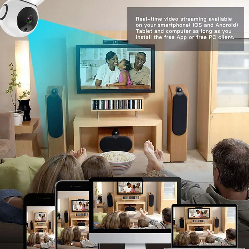 Tuya Smart Life 1080P Беспроводная CCTV WiFi P2P ip-камера безопасности Детский монитор работает