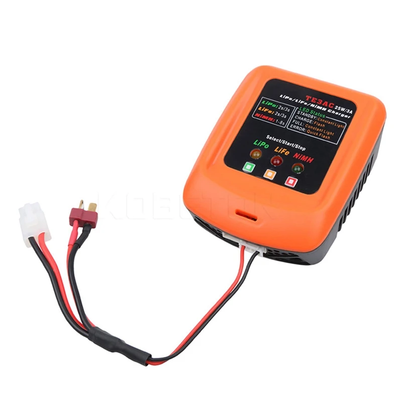 Профессиональное зарядное устройство Te3Ac 25 Вт/3A для 2S 3S Lipo/2S Life/1 8S Nimh батарея