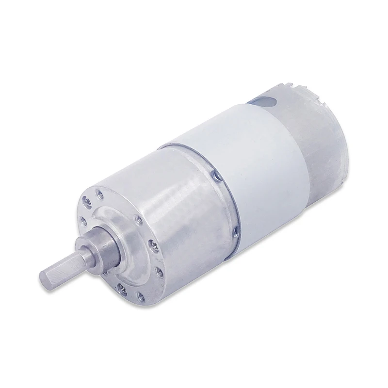 Редукторный электродвигатель с большим крутящим моментом и цельнометаллическим