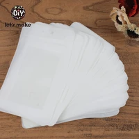 lets make 20pcs 19 5x11 5cm plastic white bags product packaging bag ecofriendly baby silicone bead package jewelry pendant bag