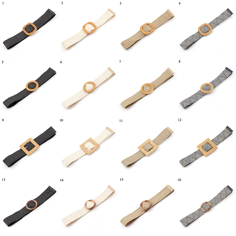 Женский Плетеный винтажный ремень из вощеной веревки эластичный плетеный