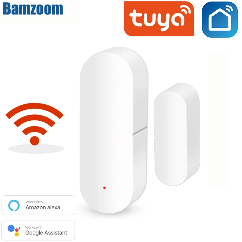 Home Smart Tuya WiFi Door Sensor Door Open Closed Detectors WiFi App Notification Alert security alarm system