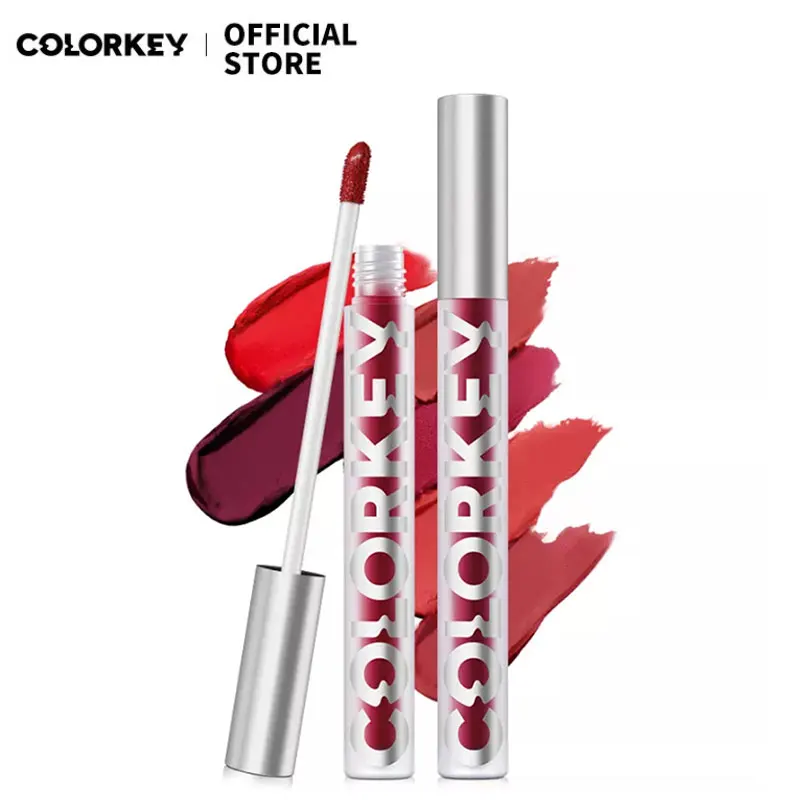 

COLORKEY 21 Colors Liquid Velvet Lip Gloss Glaze Lipstick Waterproof Smooth Lipgloss Matte Lip Tint Makeup Long Lasting Cosmetic