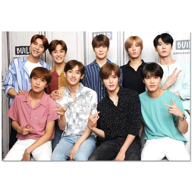 Комбинированный Шелковый Холст Kpop NCT 127 HD плакат украшение для дома и спальни
