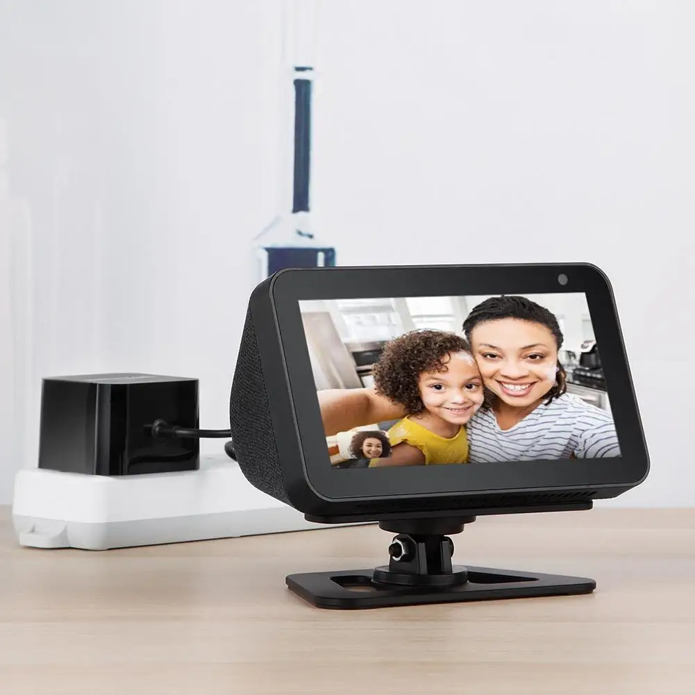 360 градусов горизонтальная вращающаяся подставка для Amazon Echo Show 5 полностью