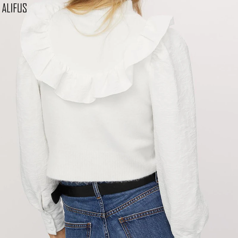 

2020 spring and autumn women's temperament fashion new pullover round neck sweater