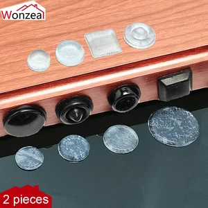 Бампер для дверей шкафов разных размеров из силиконового материала для кухни, самоклеящийся мебельный демпфер, резиновая прокладка, стопорные барьеры для кровати