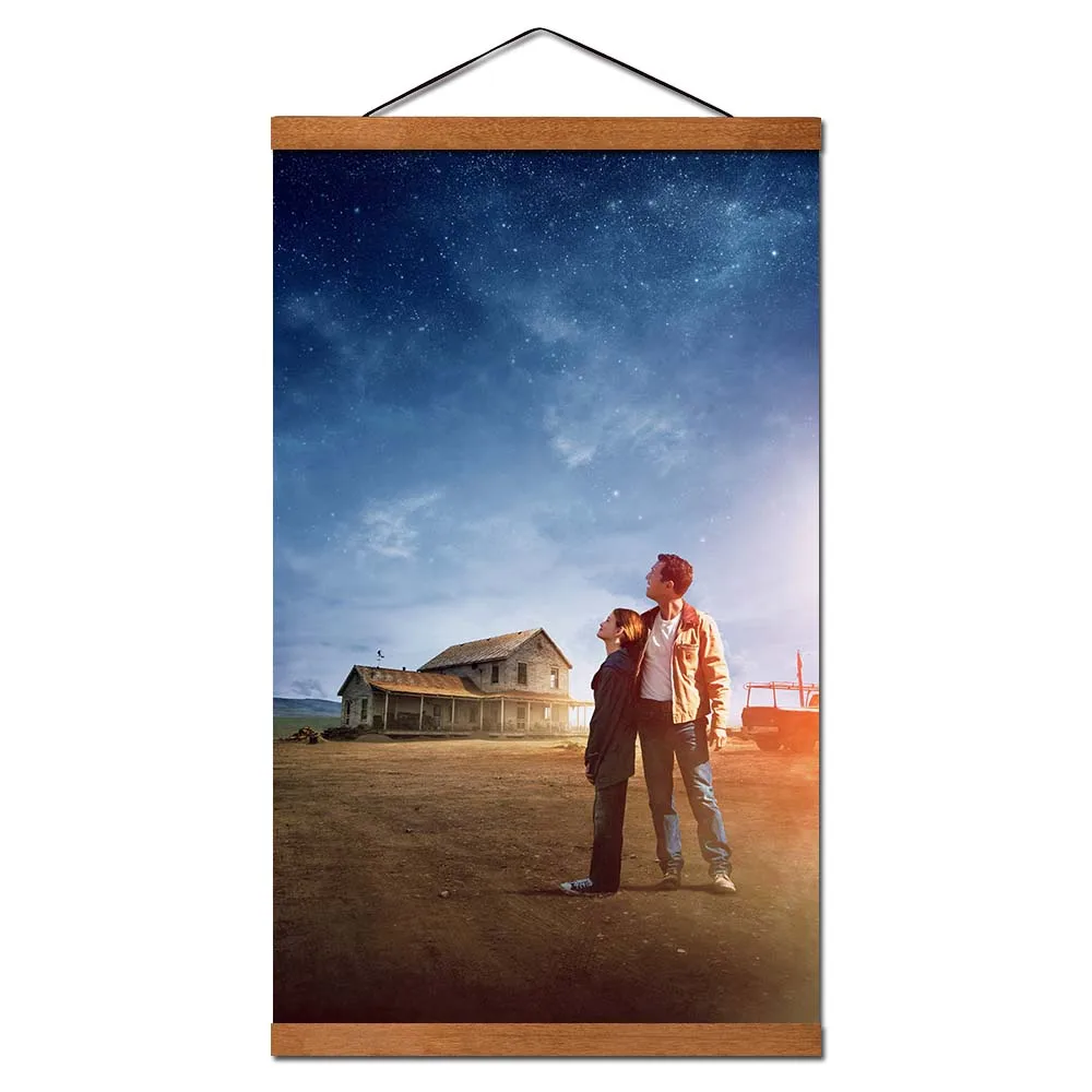 Постер фильма &quotИнтерстеллар&quot висячий свиток Картина на холсте с магнитом