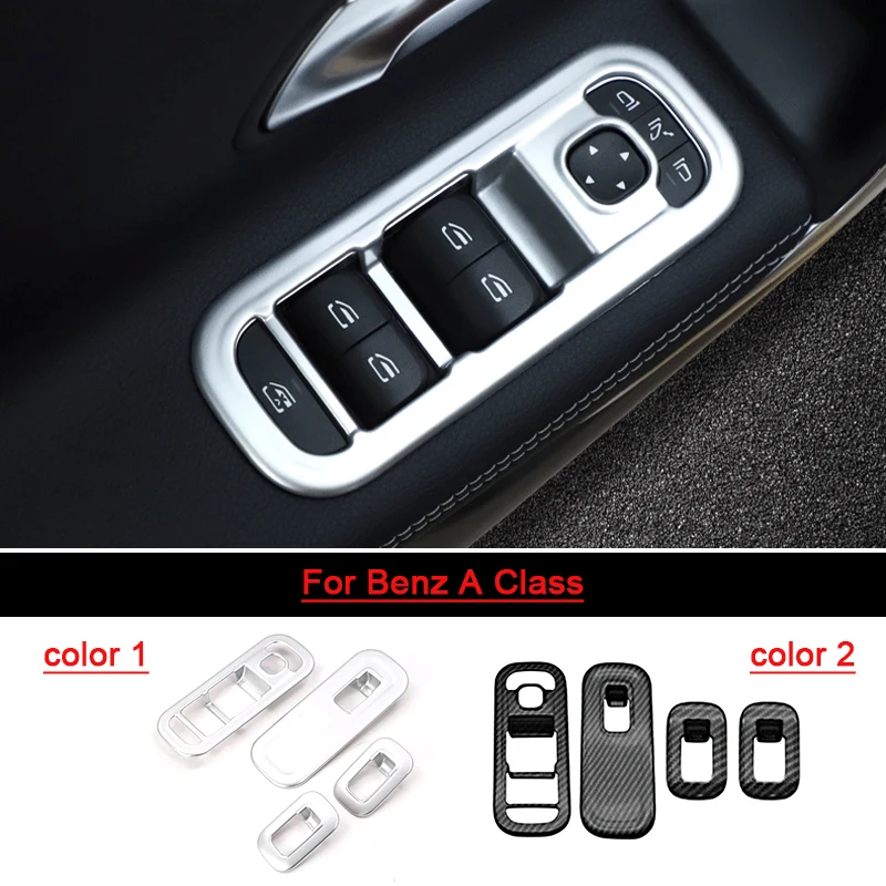 

Для Benz A Class W177 2019 2020 ABS панель управления интерьером автомобиля, дверью, окном, стеклом, подъемником, крышкой панели управления, отделка, Аксе...