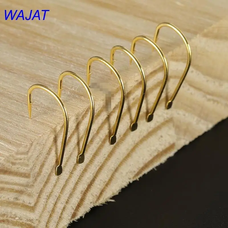 Ограниченная поставка крючок для рыбалки рыболовные крючки Золотая плоская