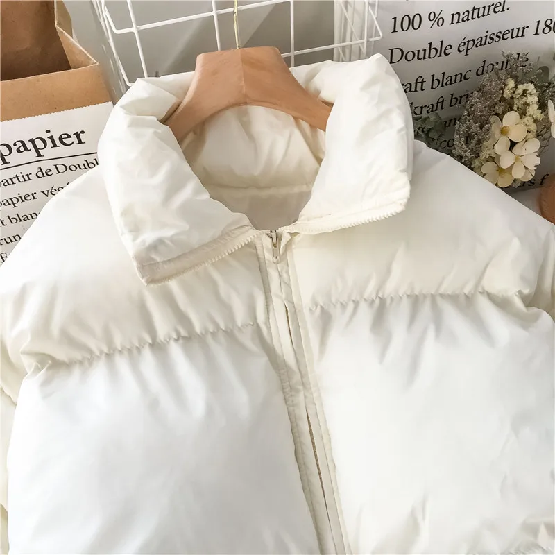 Eight Colors Autumn Coat Women Clothing 2022 New Short Loose Solid Color Long-sleeved Women's Thermal Jacket High Quality