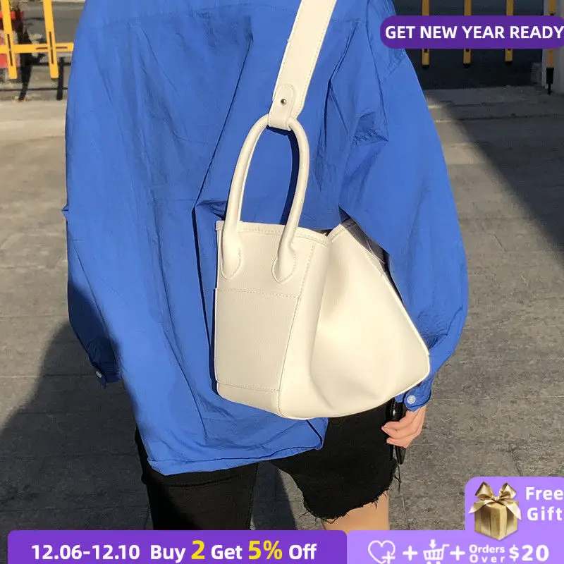 

Новая мода женская сумка-мешок из мягкой PU искусственной кожи, женская сумка на одно плечо подмышек сумки простой дизайн женский большой Ём...