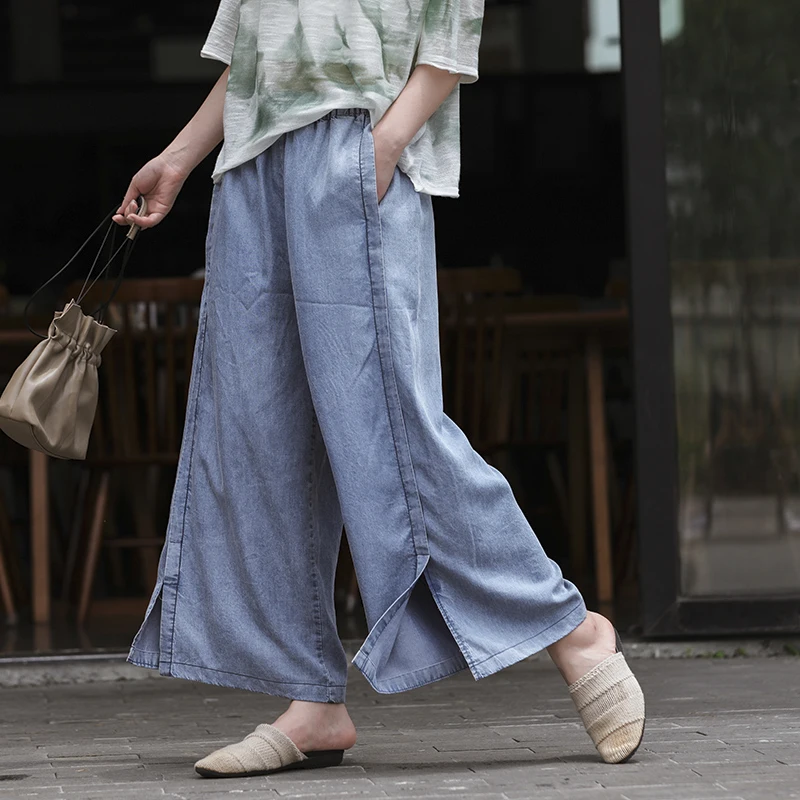 Летние джинсы Для женщин модные свободные Повседневное джинсовые штаны 2019 Новая