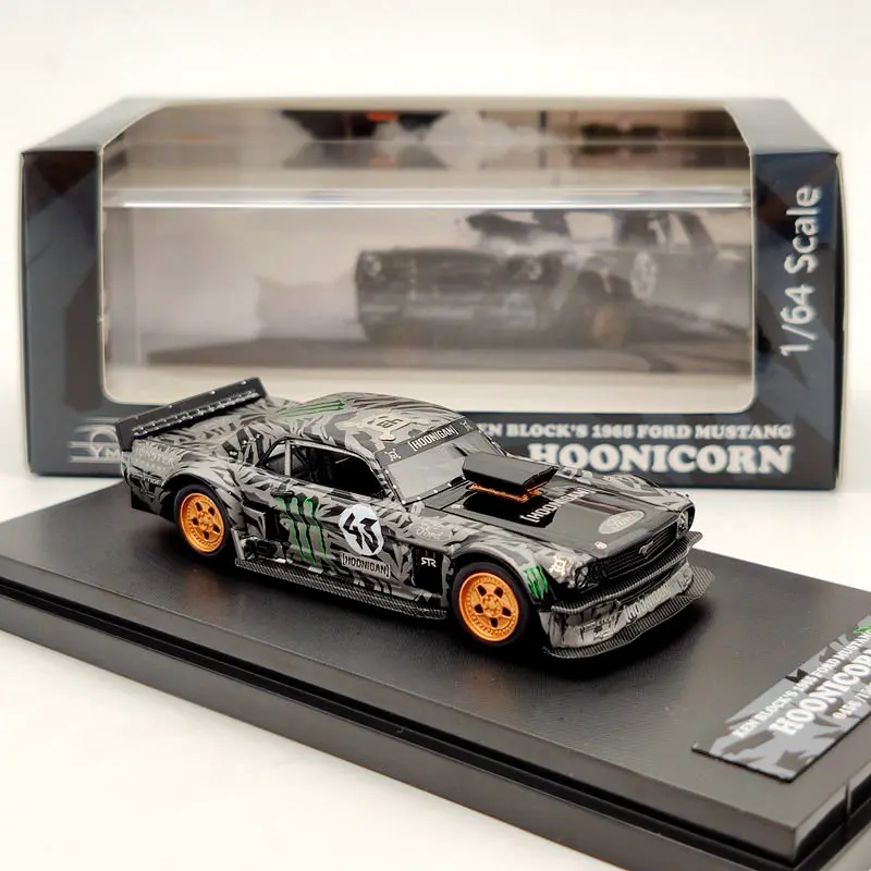 YM модель 1:64 для Ford Mustang 1965 Ken's Hoonicorn #43 Смола Ограниченная серия смоляные модели